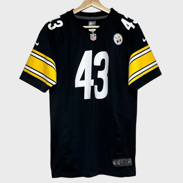 Troy Polamalu Pittsburgh Steelers Football Jersey Youth XL