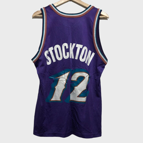 Vintage John Stockton Utah Jazz Jersey M