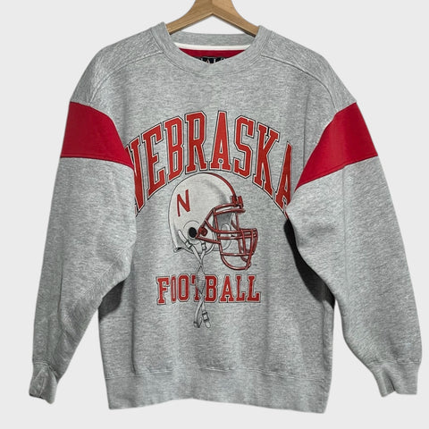 Vintage 1990s Nebraska Cornhuskers Football Sweatshirt L