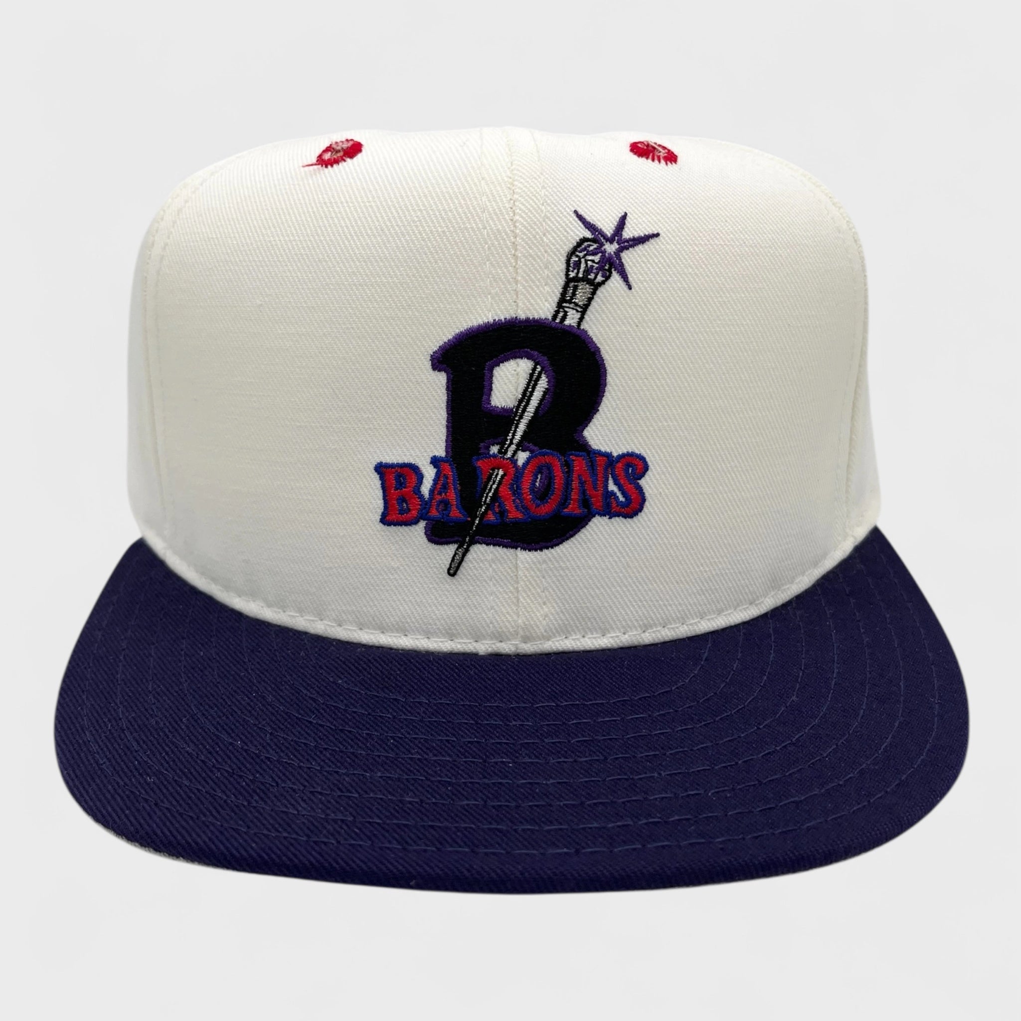 Vintage 1990s Birmingham Black Barons Negro Leagues Fitted Hat 7 1/8