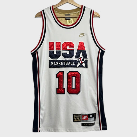 Clyde Drexler USA Dream Team Basketball Jersey M