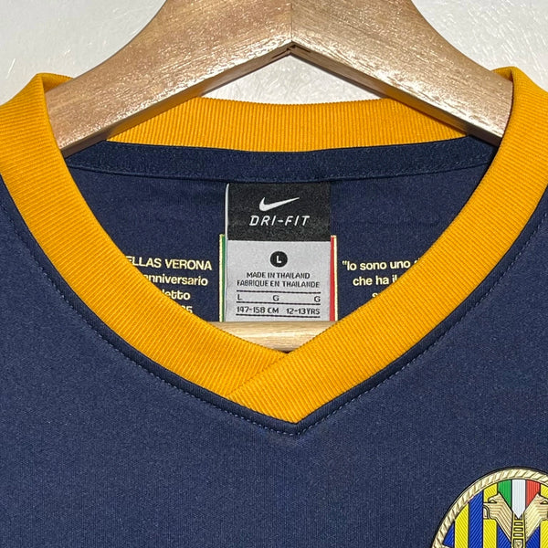 Hellas Verona 2014/15 Long Sleeve Home Soccer Jersey Youth L