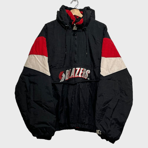 Vintage Portland Trail Blazers Parka Jacket XL