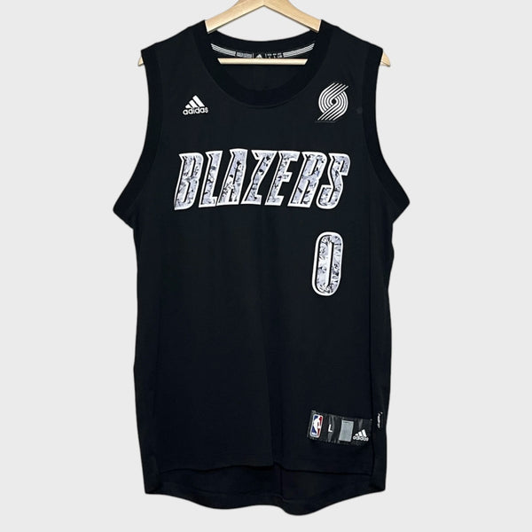 Damian Lillard Portland Trail Blazers Diamond Basketball Jersey L