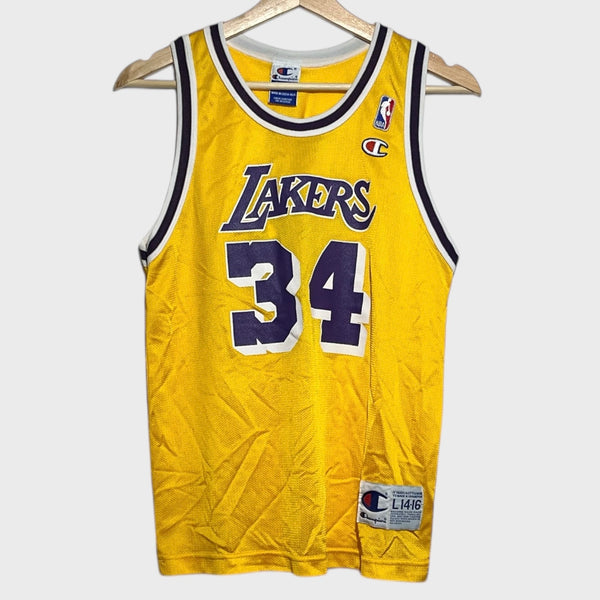 Vintage 1990s Shaquille O’Neal Los Angeles Lakers Basketball Jersey Youth L