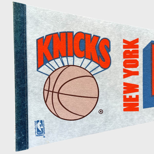 Vintage 1980s New York Knicks Pennant