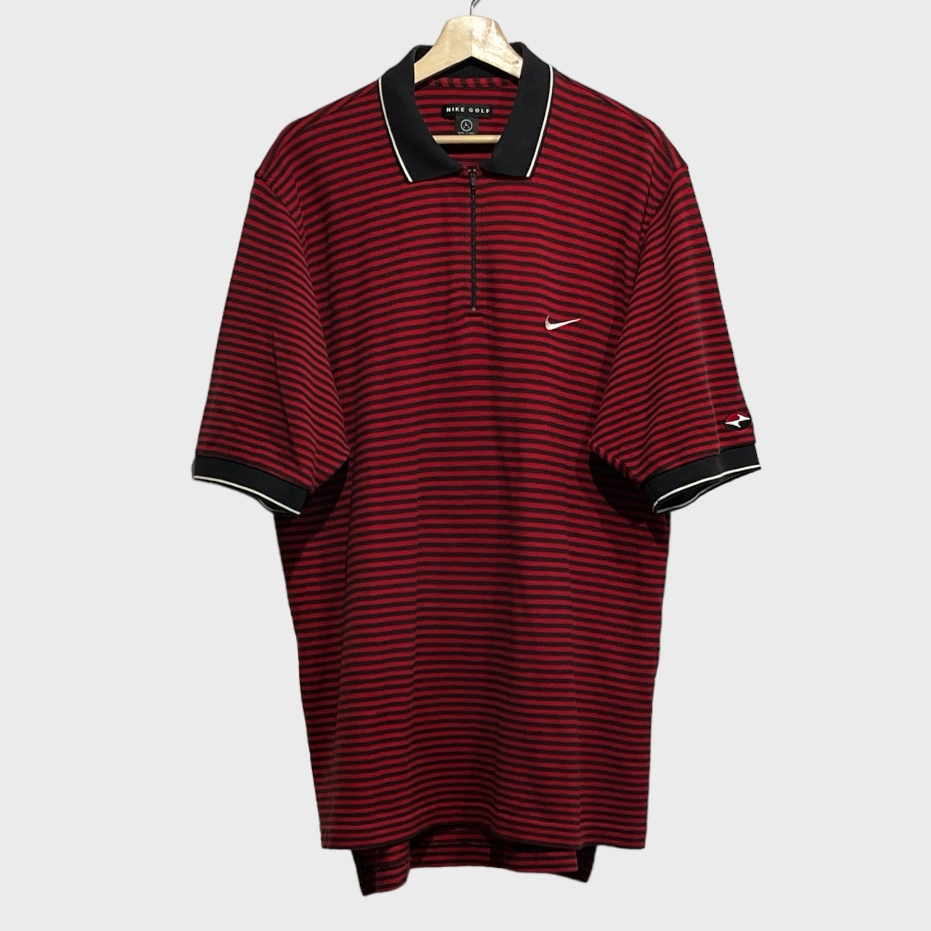 Vintage-Tiger-Woods-Yin-Yang-Polo-Shirt-1997-Red-Nike-Laundry-PDX