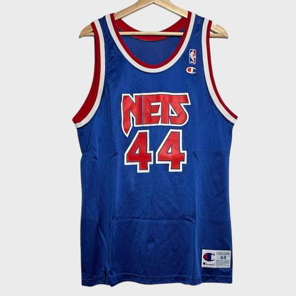 Vintage 1990s Derrick Coleman New Jersey Nets Basketball Jersey L