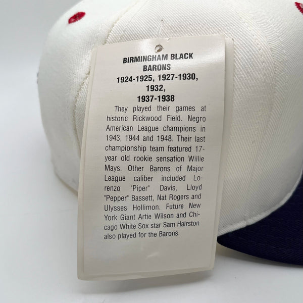 Vintage 1990s Birmingham Black Barons Negro Leagues Fitted Hat 7 1/8
