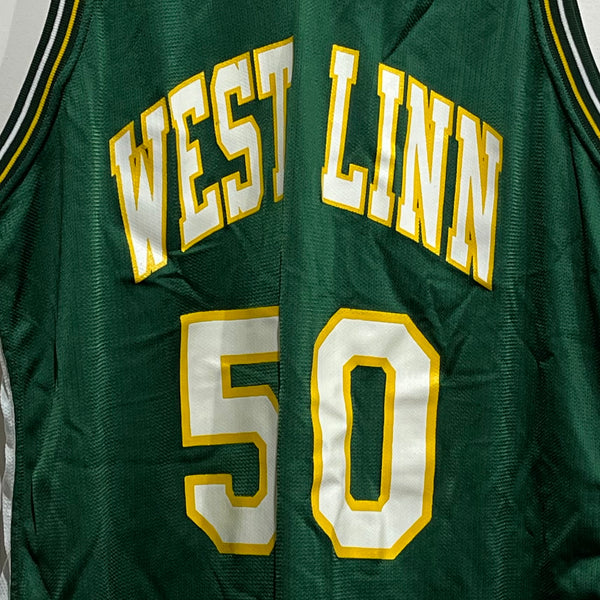 Vintage West Linn Lions Game Worn Basketball Jersey XL
