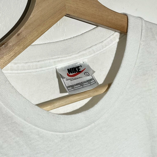 Vintage Nike Big Swoosh Soccer Tee Shirt L