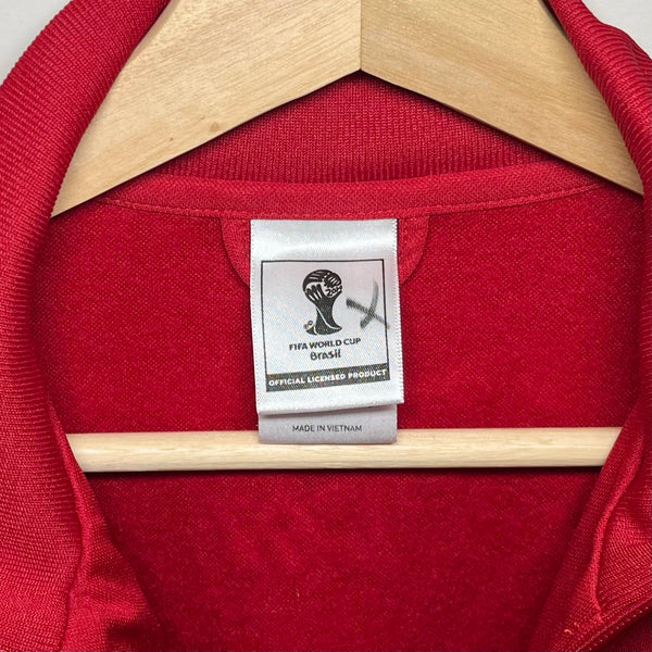 Spain 2014 World Cup Soccer Training Anthem Track Jacket M