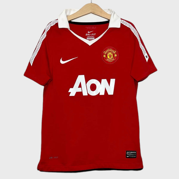 Manchester United 2010/11 Home Soccer Jersey Youth S