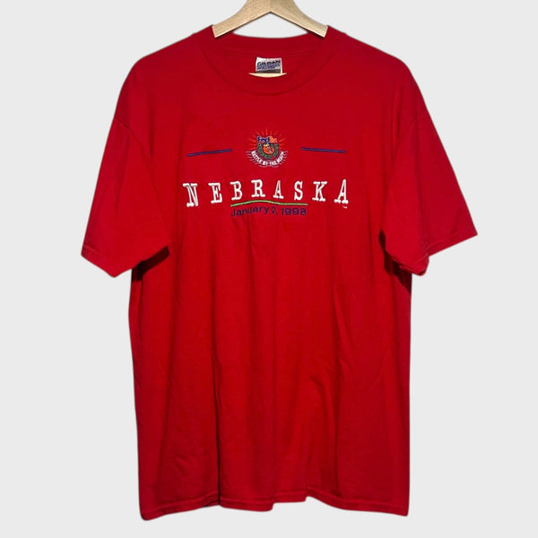 Vintage Nebraska Cornhuskers Football 1998 Orange Bowl Tee Shirt L