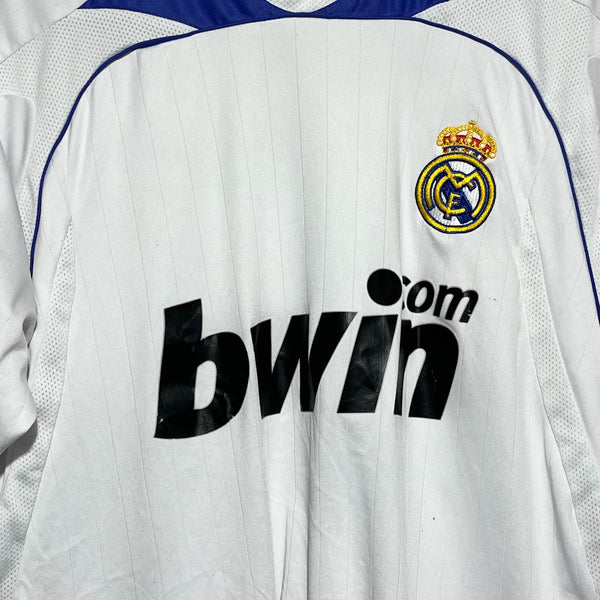 Real Madrid 2007/08 Home Soccer Jersey L