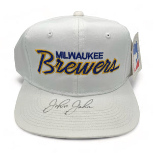 Vintage Sports Specialties Milwaukee Brewers Script Snapback Hat
