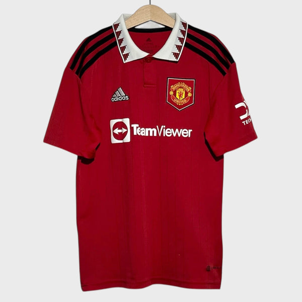 Cristiano Ronaldo Manchester United 2022/23 Home Soccer Jersey Youth M