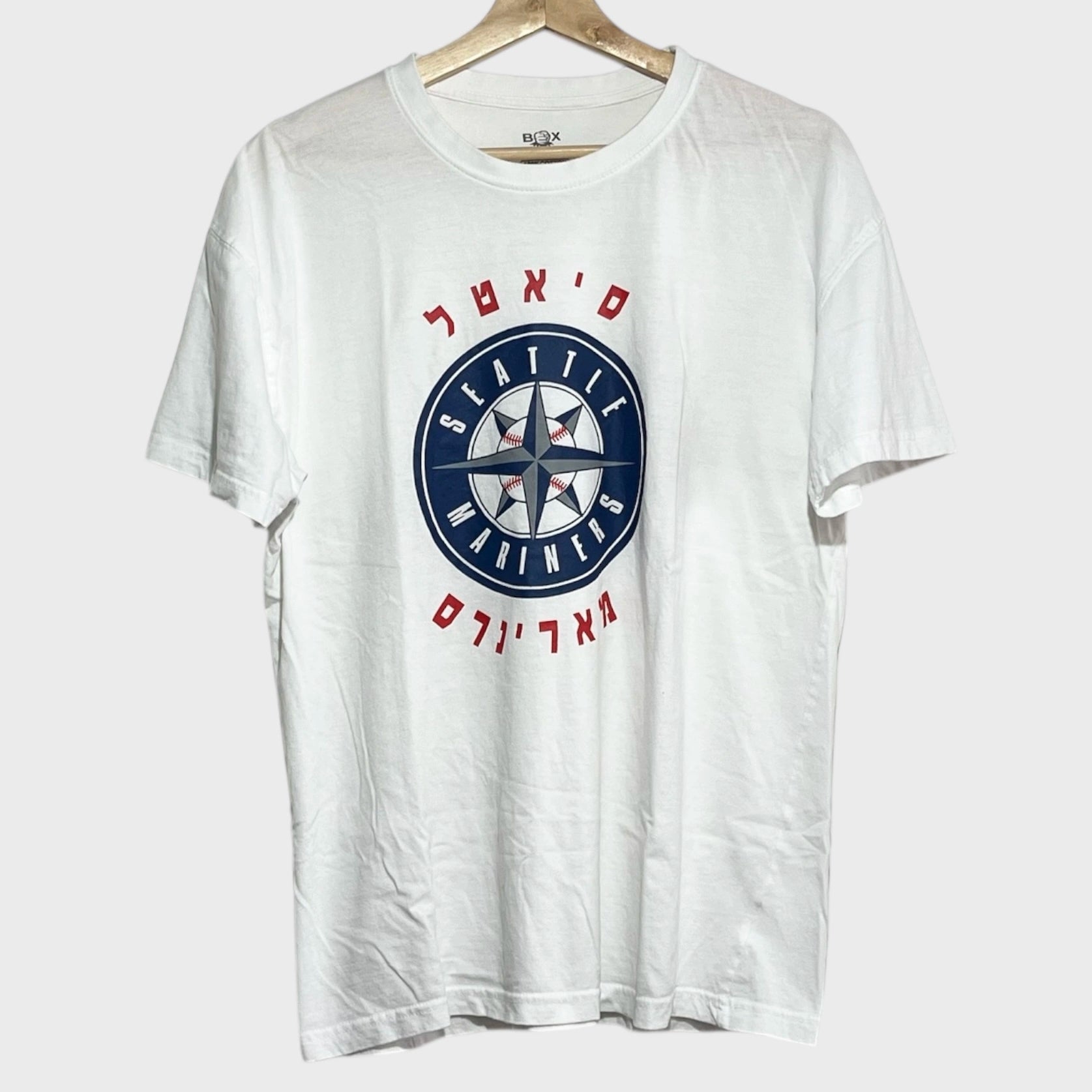 Seattle Mariners Baseball Hebrew Tee Shirt L