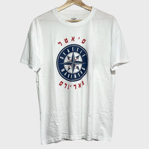 Seattle Mariners Baseball Hebrew Tee Shirt L