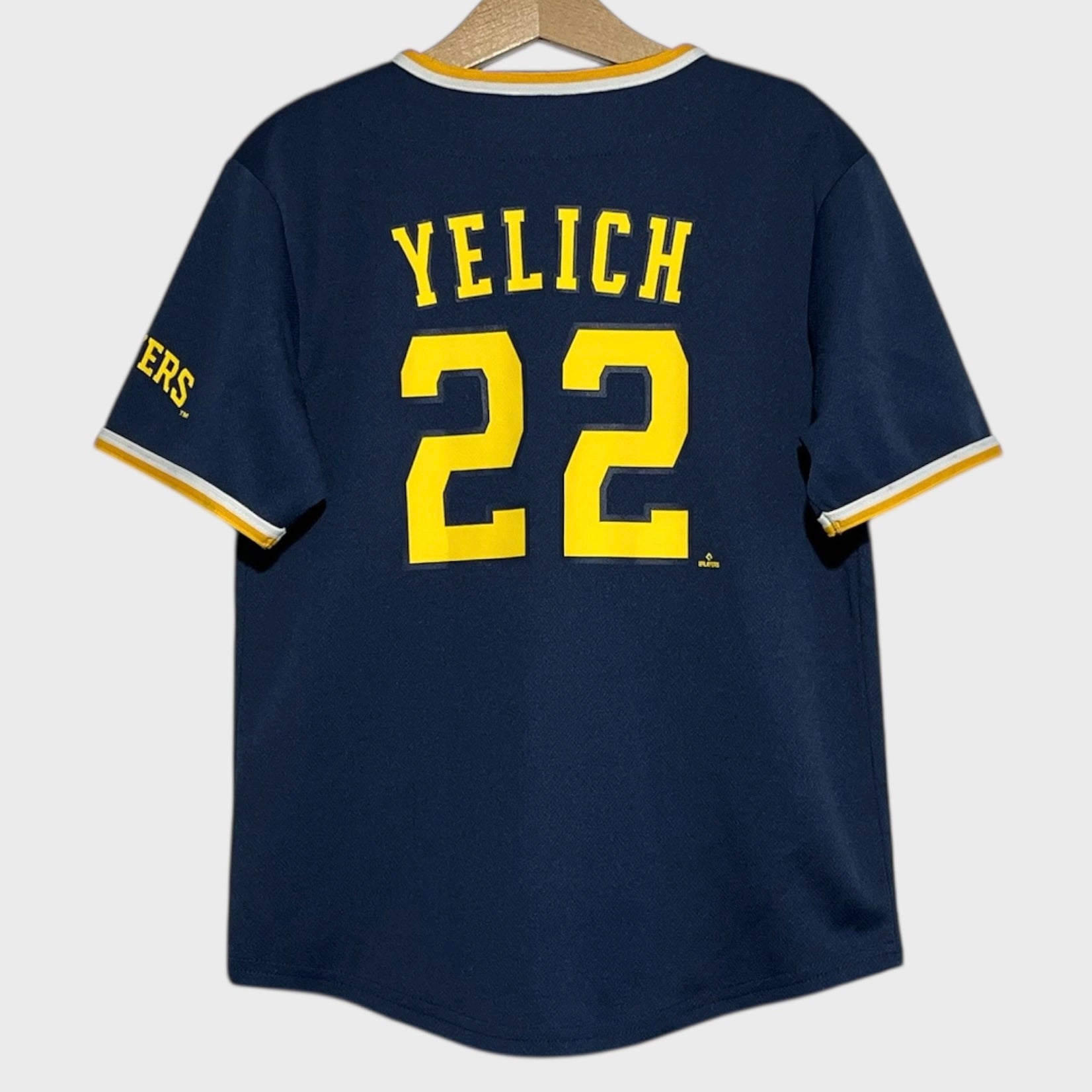 Christian Yelich Milwaukee Brewers Baseball Jersey Youth S