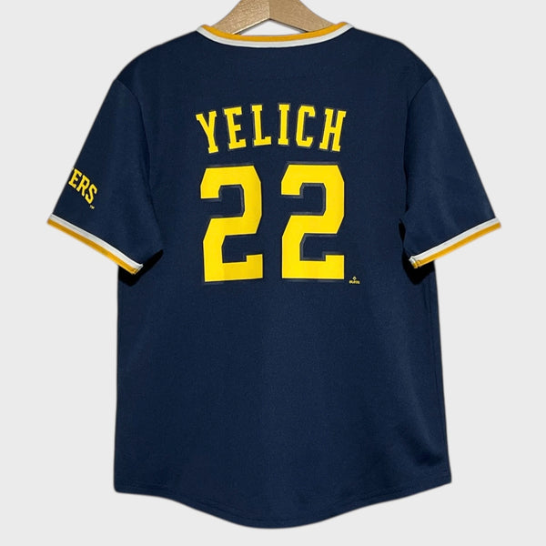 Christian Yelich Milwaukee Brewers Baseball Jersey Youth S
