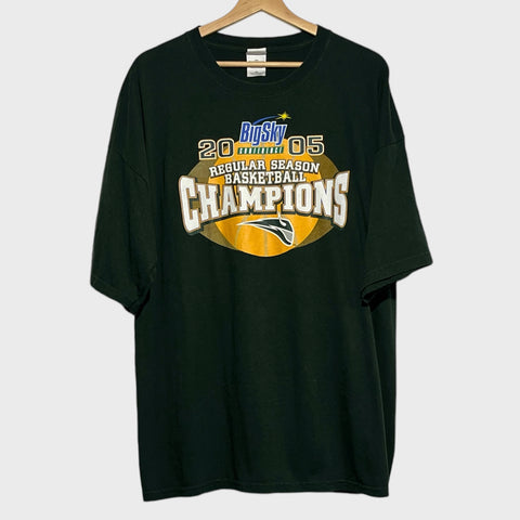 Vintage Portland State PSU Vikings 2005 Big Sky Conference Basketball Champions Shirt 2XL