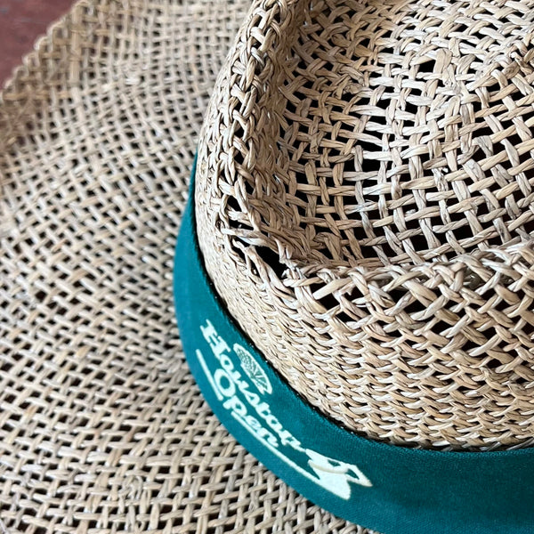 Vintage 1990s Shell Houston Open Straw Golf Hat L/XL