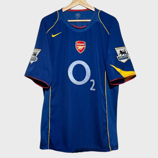 Dennis Bergkamp Arsenal Gunners 2004/05 Away Soccer Jersey XL