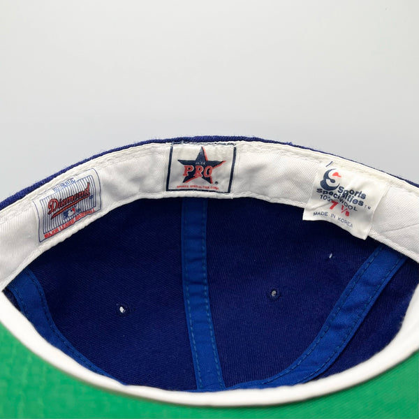 Vintage 1990s Chicago Cubs Baseball Fitted Hat 7 1/8