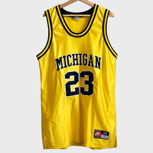 Vintage Michigan Wolverines Pro Cut Basketball Jersey L