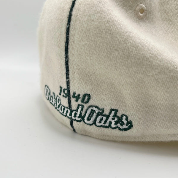 Vintage Oakland Oaks Baseball Fitted Hat 7 1/4