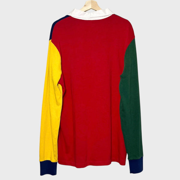 Polo Ralph Lauren Long Sleeve Color Block Rugby Shirt XL