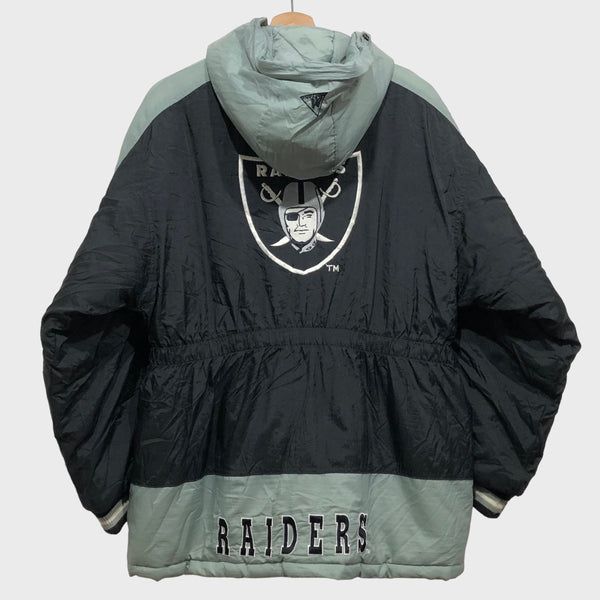 Vintage Los Angeles Raiders Parka Jacket Youth L