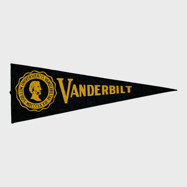 Vintage 1950s Vanderbilt Commodores Mini Pennant