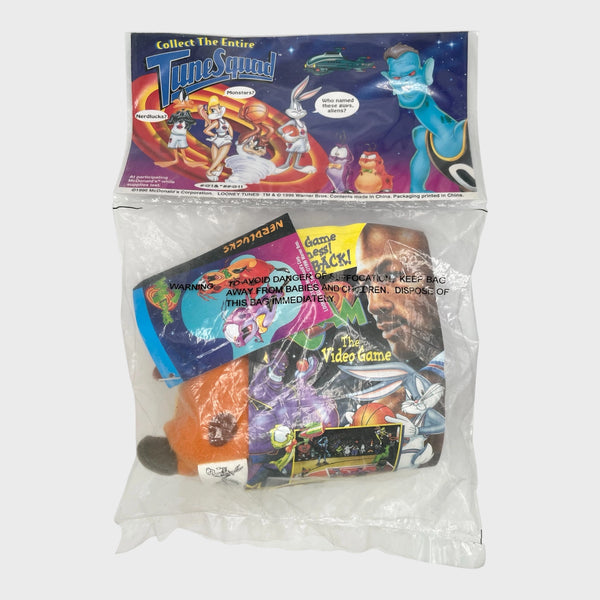 Vintage 1990s Nerdlucks Space Jam 5” Plush Dolls