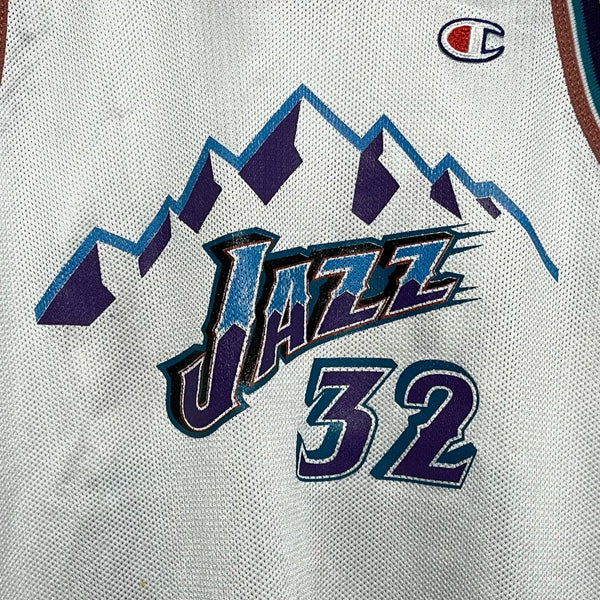 Vintage 1990s Karl Malone Utah Jazz Basketball Jersey M