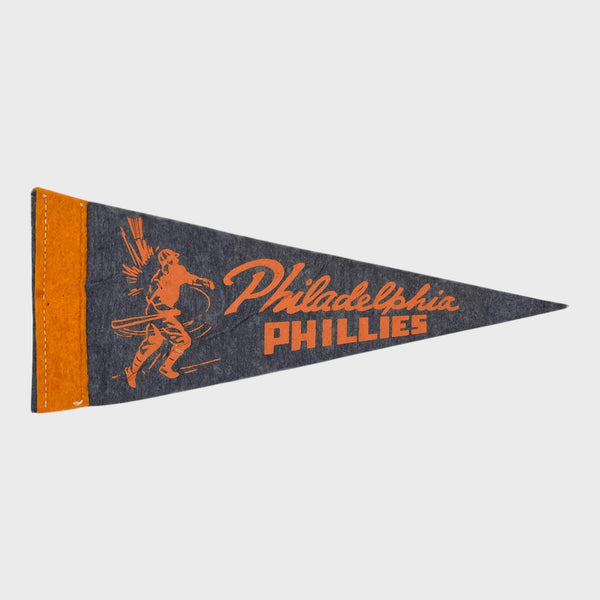 Vintage 1950s Philadelphia Phillies Baseball Mini Pennant