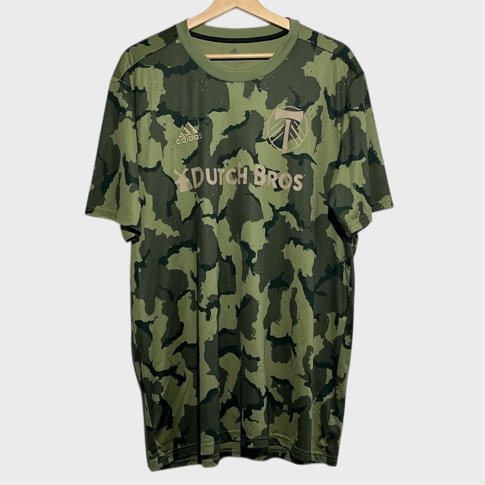 Portland Timbers 2019 Camo Pre Match Soccer Jersey XL