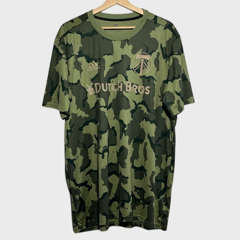 Portland Timbers 2019 Camo Pre Match Soccer Jersey XL