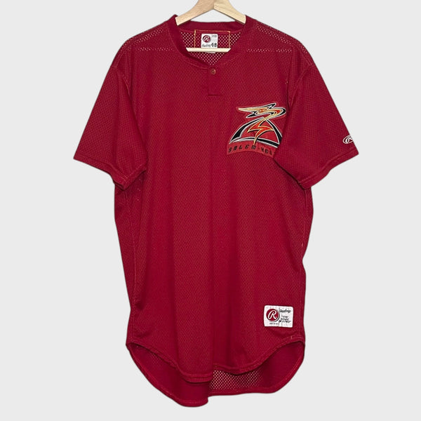 Vintage Salem Keizer Volcanoes Game Worn Autographed Baseball Jersey XL