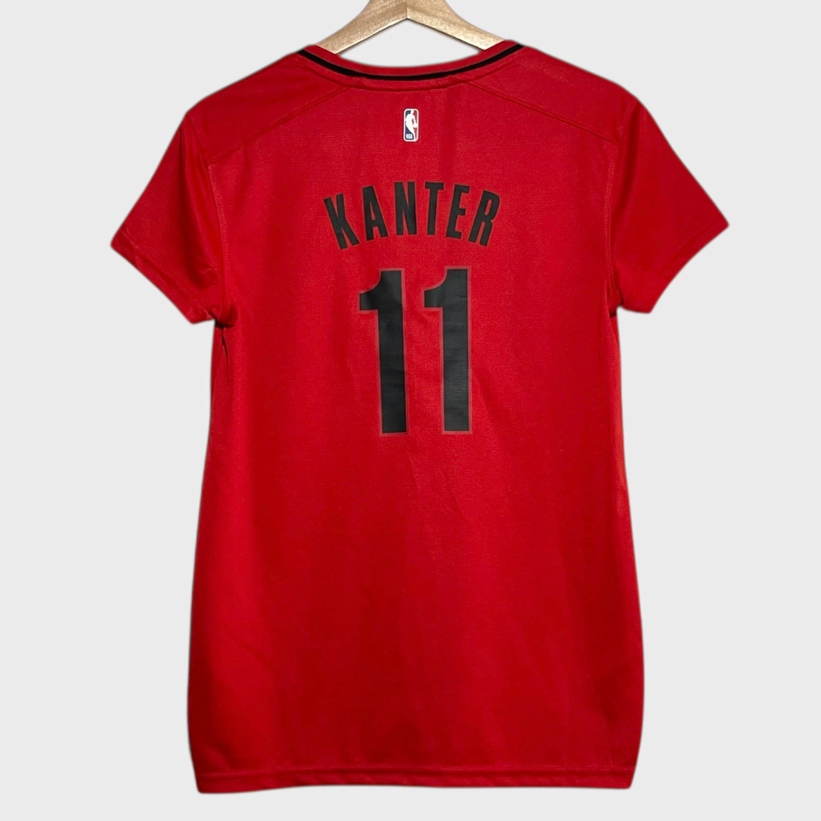 Enes Kanter Portland Trail Blazers Sleeved Basketball Jersey Women’s S