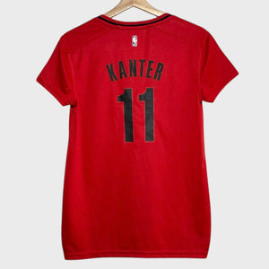 Enes Kanter Portland Trail Blazers Sleeved Basketball Jersey Women’s S