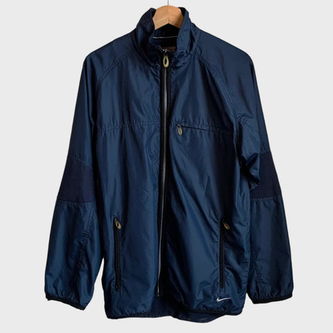 Vintage Navy Blue Windbreaker Jacket S