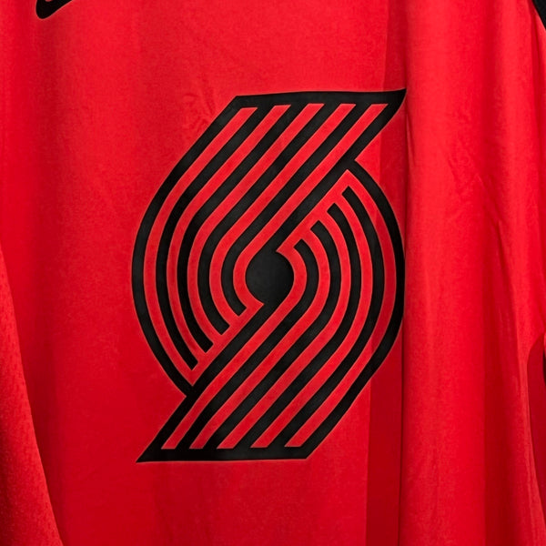 Portland Trail Blazers 2018/19 Game Worn Warmup Shirt XLT