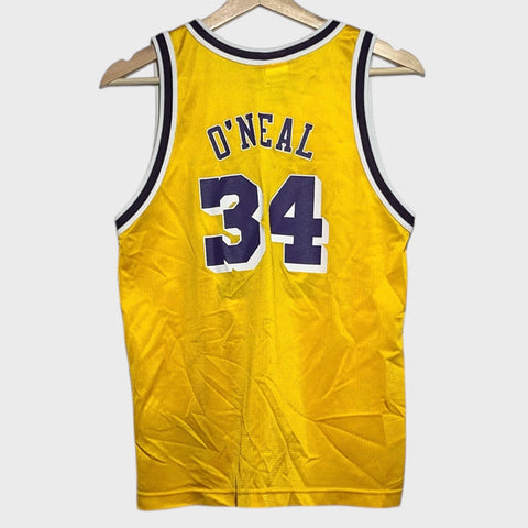 Vintage 1990s Shaquille O’Neal Los Angeles Lakers Basketball Jersey Youth L