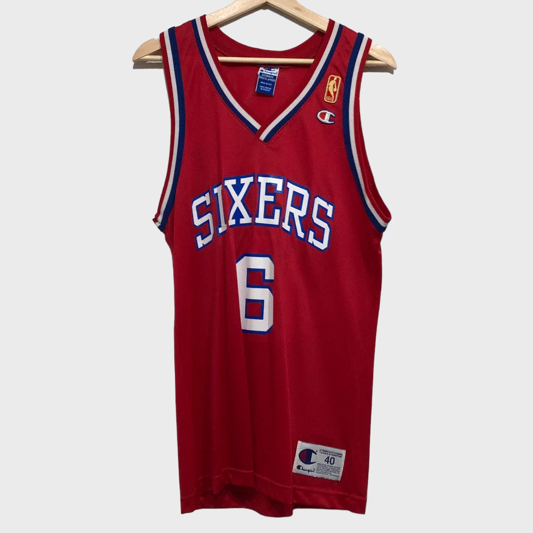 Vintage Julius Erving Philadelphia 76ers Jersey M Laundry