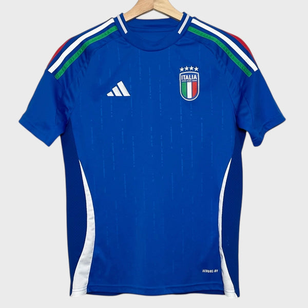 Italy Euro 2024 Home Soccer Jersey Youth L
