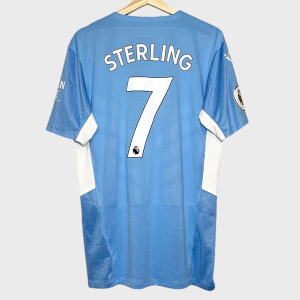 Raheem Sterling Manchester City 2021/22 Home Soccer Jersey XL