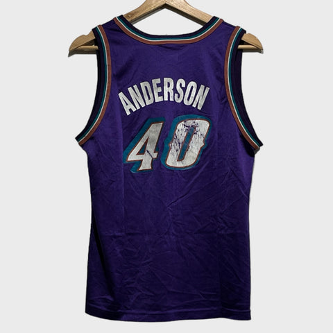 Vintage Shandon Anderson Utah Jazz Jersey Youth L