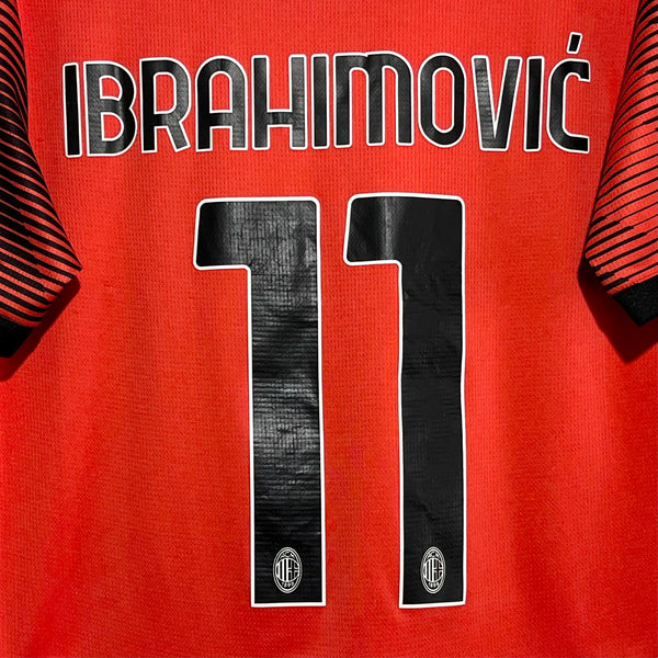 Zlatan Ibrahimovic AC Milan 2023/24 Home Soccer Jersey S